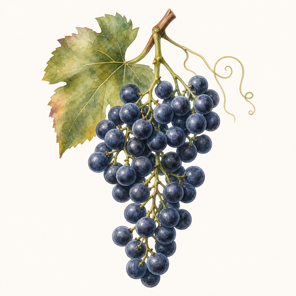 メルロー（Merlot）のイラスト