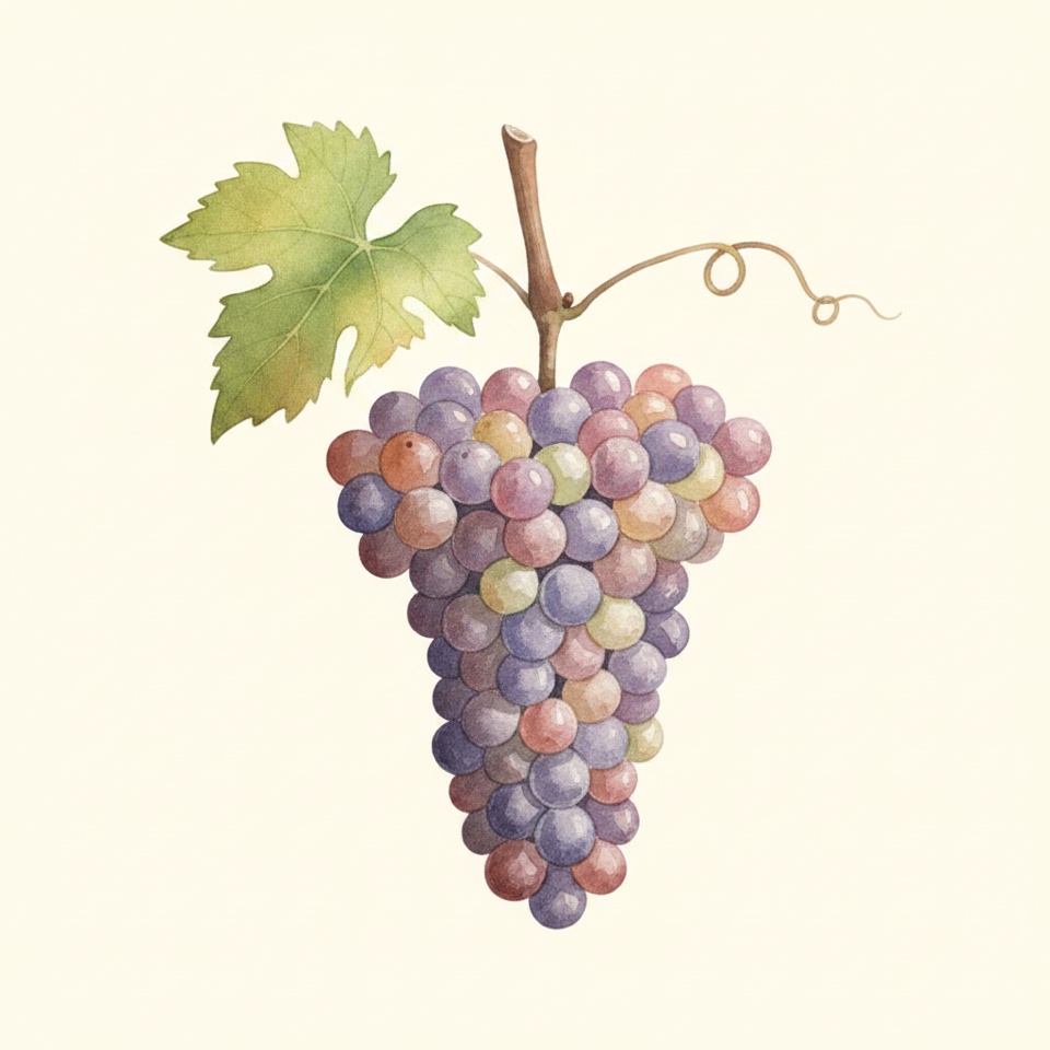 ピノ・グリ（Pinot Gris）のイラスト