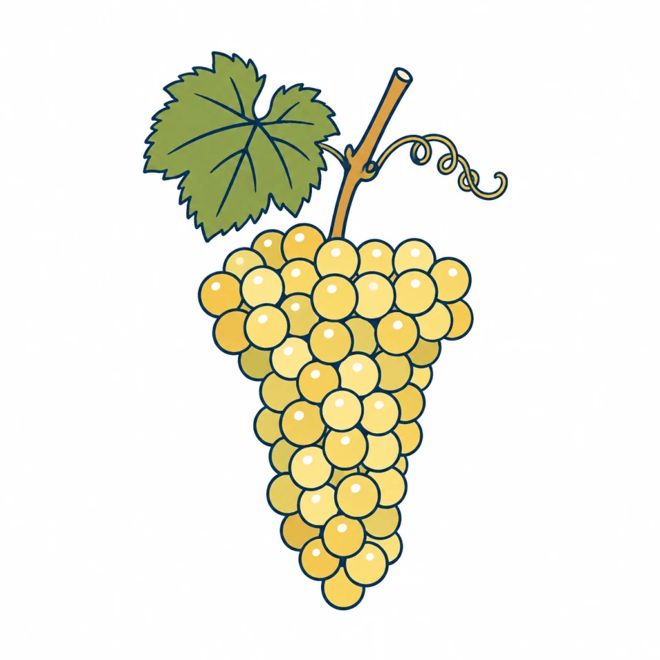 リースリング（Riesling）のイラスト