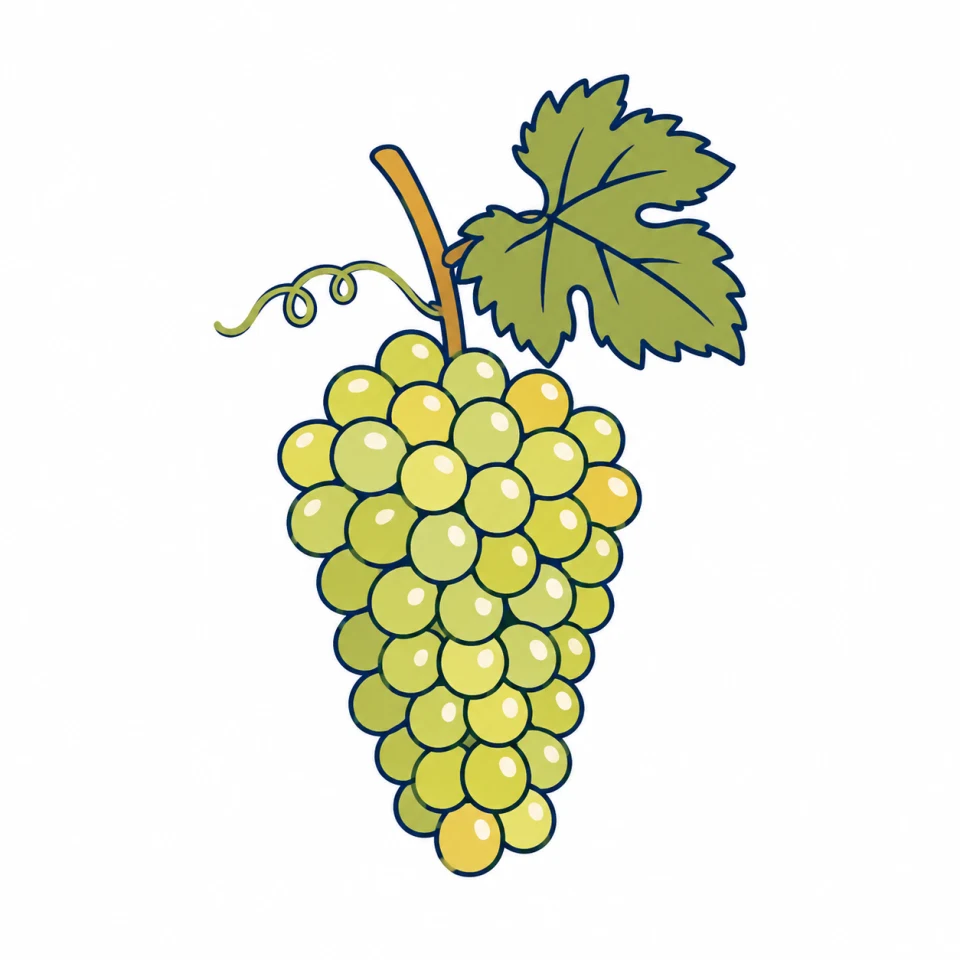 ソーヴィニヨン・ブラン（Sauvignon Blanc）のイラスト